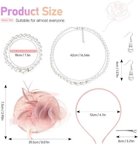 Fascinators Hat for Women, Tea Party Headband Kentucky Fascinator Derby Wedding Flower Cocktail in Saudi Arabia