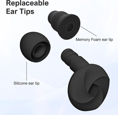 Ear Plugs for Sleeping Noise Cancelling, Soft Reusable Earplugs for Sleep, Silicone Ear Plugs Noise Reduction for Block Snoring/Noise Sensitivity/Travel/Work/Focus - 5 Pairs Ear Tips in S/M/L in Saudi Arabia