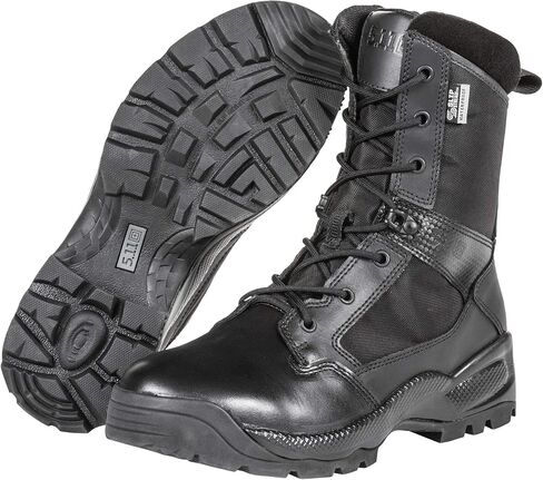 5.11 Men's Tactical ATC 2.0 8-Inch Side Zipper Waterproof Military Boot, Black, 10.5 W US in Saudi Arabia