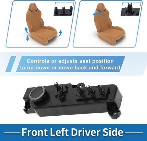 مفتاح مقعد الطاقة No.155185501a CAR ضبط مفتاح Recliner Recliner ل Tesla 3 y بلاستيك أسود in Kuwait