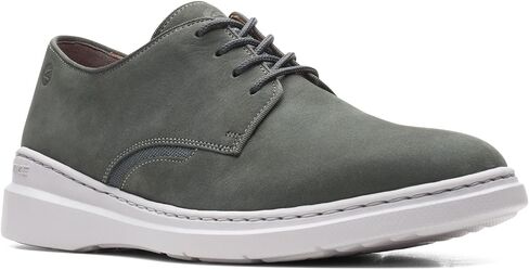 Clarks Men's Dennet Low Oxford, Dark Tan Nubuck, 8.5 Wide in Saudi Arabia