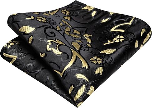 Hi-Tie Men's Bow Tie Self Tie Bow Ties Silk Paisley Formal Bowties Pocket Square Cufflinks Set for Wedding Tuxedo in Saudi Arabia
