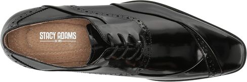 STACY ADAMS Men's Gillam Lace Up Oxford, Black/White, 15 in Saudi Arabia