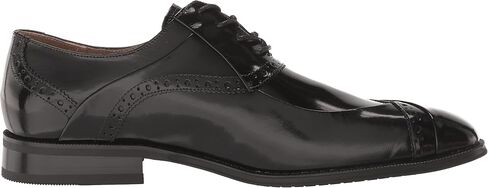 STACY ADAMS Men's Gillam Lace Up Oxford, Black/White, 15 in Saudi Arabia