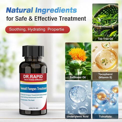 Toenail Fungus Treatment Extra Strength Kit - 30ml Nail Repair Liquid Solution and 20 Hydrogel Patches, Nighttime Fungal Nail Treatment for Toe & Fingers, Fast-Acting Formula in Saudi Arabia