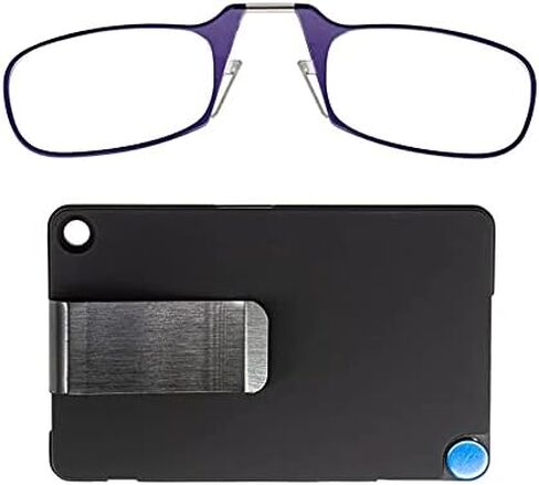 ThinOptics Stainless Steel Slim Wallet with Readers/Reading Glasses Rectangular, Rose Gold, 44.45mm + 1 in Kuwait