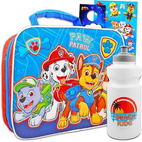 Paw Patrol Lunch Box for Boys, Kids - Bundle with Insulated Lunch Bag Plus Stickers, Water Bottle, More | Paw Patrol Lunchbox for School Set