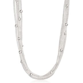 Ross-Simons Italian Sterling Silver Multi-Strand Mesh Necklace