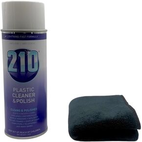 (23304 210 Plastic Cleaner/Polish (14 oz) with Microfiber Towel