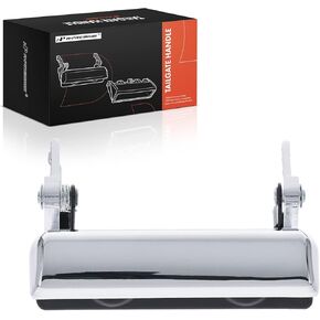 A-Premium Tailgate Handle Liftgate Latch Handle Compatible with Ford F-150 1987-1996, F-250 1987-1996 1998, F-250 HD 1997, F-350 1987-1997, F-Super Duty 1988-1997, Chrome, Replace# F1TZ-9943400-A