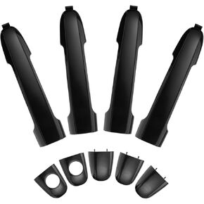 4Pcs Exterior Door Handles for Hyundai Sonata 2005-2010, Front Rear Left Right Driver Passenger Side Replaces ‎82651-3K00, Primed Black