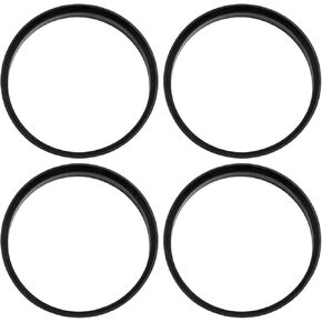 X Autohaux Car Hub Rings Centric Wheel Center 67.1 to 66.1mm - 4 pcs Black Plastic
