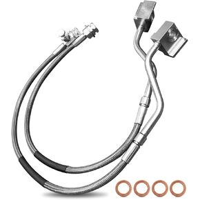 4-6" Front Stainless Brake Lines Fit for Bronco F-150 1980-1996 Replace 89310S