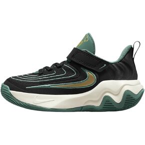 Nike Giannis Immortality 4 Little Kids' Shoes (HV9128-001, Black/Bicoastal/Pale Ivory/Metallic Gold)