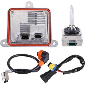 HID Headlight Ballast W/D3S Bulb, Xenon Headlight Ballast Control Unit Module Compatible with Hyundai for Land Rover Range Rover Evoque for Jaguar for XF XFR for Focus 2011-2014