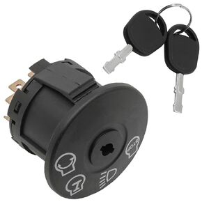 Caltric Rotary Ignition Switch Compatible with John Deere D125 D130 D140 D150 D155 D160 D170 E100 E110 E120 E130 E140 E150 E160 E170 E180 G110 CV730 X155R X165