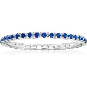 Ross-Simons 0.33 CT. T.W. فرقة الياقوت الخلوية في الذهب الأبيض 14KT