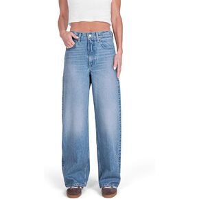 Women's High Rise Loose Straight Jeans Wide Legs Pants