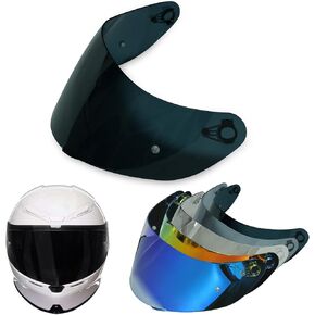 Motorcycle Helmet Visor Replacement, Anti-Fog Sun Shield Accessory Compatible with AGV K1 Helmets (Dark Black)