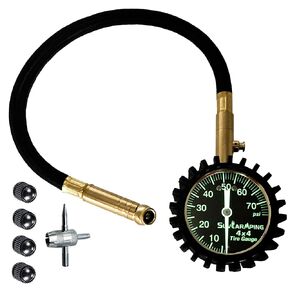 SUVCARMPING Tire Pressure Gauge (Pressure Range 0-100psi) - Accuracy± 1 Psi Tire Gauge for Cars and Trucks, Large 2" Glow Dial Easy-Read Tire Gauges for Tire Pressure Car Accessories