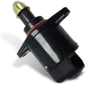 1 PC Automotive Throttle Stepper Motor Idle Speed Control Valve, Plastic Idle Air Control Valve, Replacement OEM #90380 10526 90325864 Accessories, Compatible with King Kong Vehicles (Black)