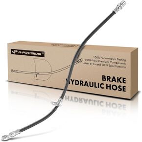 A-Premium Front Driver Brake Hydraulic Hose Compatible with Select Subaru Models - Baja 2003-2006, Forester 2003-2008, Legacy 1999-2001, Outback 2000-2009 - Replace# 26540AE03A