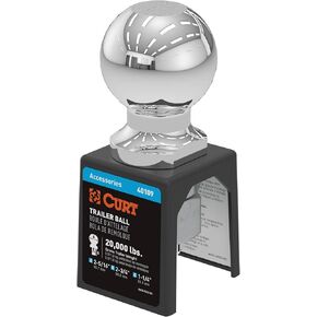 CURT 40109 Chrome Trailer Hitch Ball, 20,000 lbs, 2-5/16-Inch Diameter, 1-1/4 x 2-3/4-Inch Shank