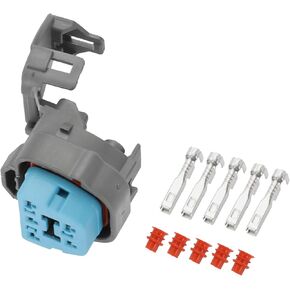 Fuel Pump Connector Plug for Honda for Acura/Inner Female Wire Terminal Connector/Waterproof Plastic 2.2mm Series / 1 Set Gray 5 Pin