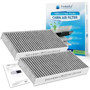 تم اختبار MERV 13 Cabin Air Filter مع الكربون المنشط ، CF10135 （CP135） Repalce لـ Honda Civic (2001-2005) ، CRV (2002-2006) ، Element (2003-2011) ، Acura RSX （2002-2006 ، EL (1997-2005)