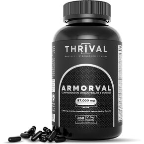 ARMORVAL Cycle Support, PCT | Most Stacked Organ Protector – Ultra-Potent Extracts with Milk Thistle 50:1, Astragalus 20:1, NACET & TUDCA | Liver, Kidney, Heart & More | 360 Caps