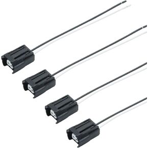 4pcs 06a973722 سلك موصل حاقن الوقود 2Pin ، استبدال استبدال Skoda لـ Fabia 2000-2014 ، يحل محل 06a 973 722