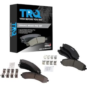 TRQ Brake Pads Ceramic Compatible with 2019-2022 Ram 3500