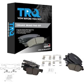 TRQ Brake Pads Ceramic متوافقة مع 2016-2020 Buick Envision