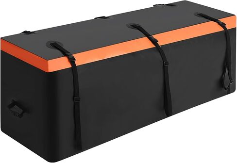 Hitch Cargo Carrier Bag 21 Cu Ft, Heavy Duty Waterproof Cargo Traveling Bag for Car Truck SUV Vans' Hitch Trays and Hitch Baskets, 8 Reinforced Straps, Waterproof Zip in Saudi Arabia