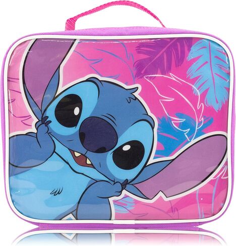 Disney Stitch Lunch Box for Kids | Stitch Insulated Lunch Bag Lunch Box for Girls, Boys, Unisex | Lilo and Stitch Pink Reusable Lunchbox in Saudi Arabia