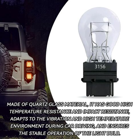3157 Brake Light Bulb 3157 Tail Light Bulbs Car Instrument Light Bulb, 10 Pack 12V 21/5W Mini Bulb Miniature Rear Turn Signal Bulb Daytime Running Light Bulb Blinker Bulb Universal(Amber) in Saudi Arabia