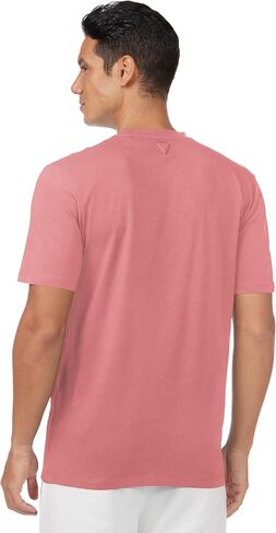 GUESS Men's Eco Alphy Tee, Wilted Rose, XXL in Saudi Arabia