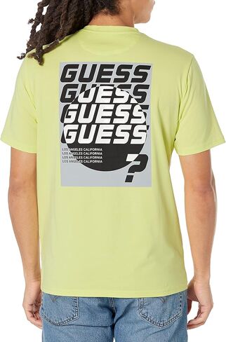 GUESS Men's Eco Lindon Tee, Bright Sun, XXL in Saudi Arabia