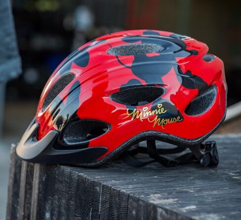 خوذة دراجة Bell Minnie Mouse للنساء باللون الأحمر والأسود in Kuwait