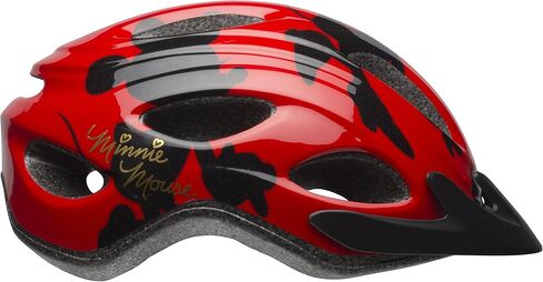 خوذة دراجة Bell Minnie Mouse للنساء باللون الأحمر والأسود in Kuwait