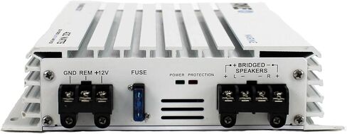 Pyle 2.1 Bluetooth Marine Amplifier Receiver - Waterproof 4 Channel Wireless Bridgeable Audio Amp for Stereo Speaker with 400W Power Dual MOSFET Supply, GAIN Level & LED Indicator, Black - PLMRA410BT in Kuwait