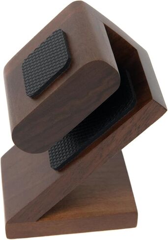 EVOLBER watch stand for 1, natural rare walnut&Japanese zelkova, wooden single watch display stand showcase (Walnut) in Saudi Arabia