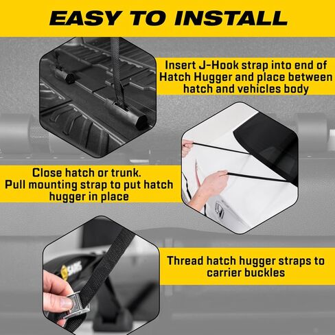 Saris, Bike Rack Accessory, Trunk-Mount Hatch Huggers, Secure Car Rack Mounting Straps, Black in Kuwait