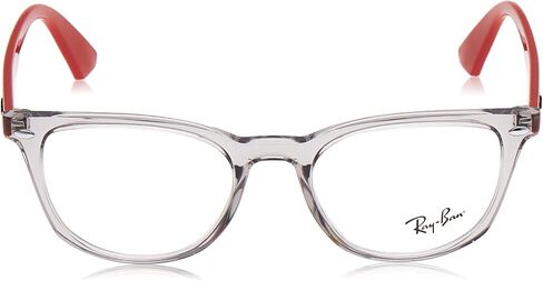 Ray-Ban Junior Kids' RY1601 Square Prescription Eyeglass Frames, Transparent Grey/Demo Lens, 48 mm in Saudi Arabia