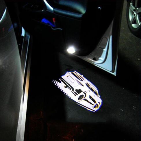 2 PCS LED Car Door Logo Lights Compatible for Highlander XU70 2020-present Courtesy Projector Laser Welcome Light Puddle Lamp Easy Installation Car Accessories (Water) in Saudi Arabia