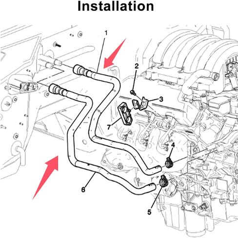 Heater Outlet Hose & Heater Inlet Hose For 2014-2018 Chevrolet Silverado 1500 2500 Silverado 1500 LD Cheyenne GMC Sierra 1500 Sierra 1500 Limited Replaces 23126443 23126442 in Saudi Arabia