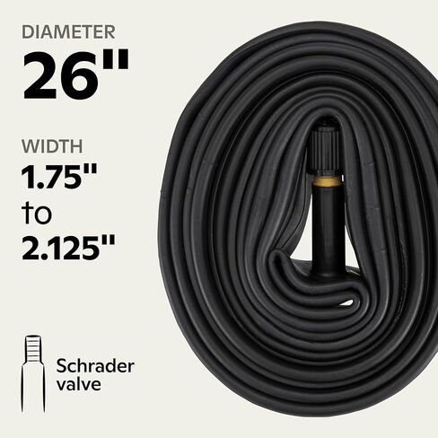 Schwinn Replacement Bike Tube Schrader Valve, Standard, 26-Inch x 1.75-Inch-2.125-Inch in Saudi Arabia