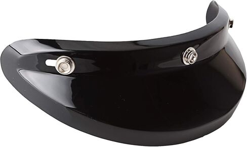 3-Snap Shorty Visor Peak for Motorcycle Helmets (Black) in Kuwait