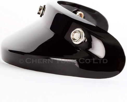 3-Snap Shorty Visor Peak for Motorcycle Helmets (Black) in Kuwait