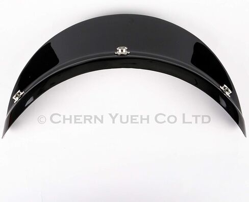 3-Snap Shorty Visor Peak for Motorcycle Helmets (Black) in Kuwait